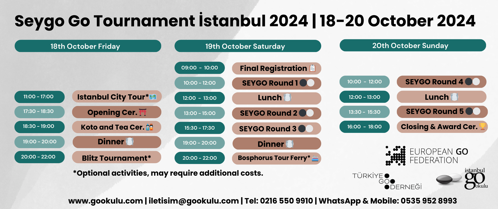 schedule seygo 2024 istanbul